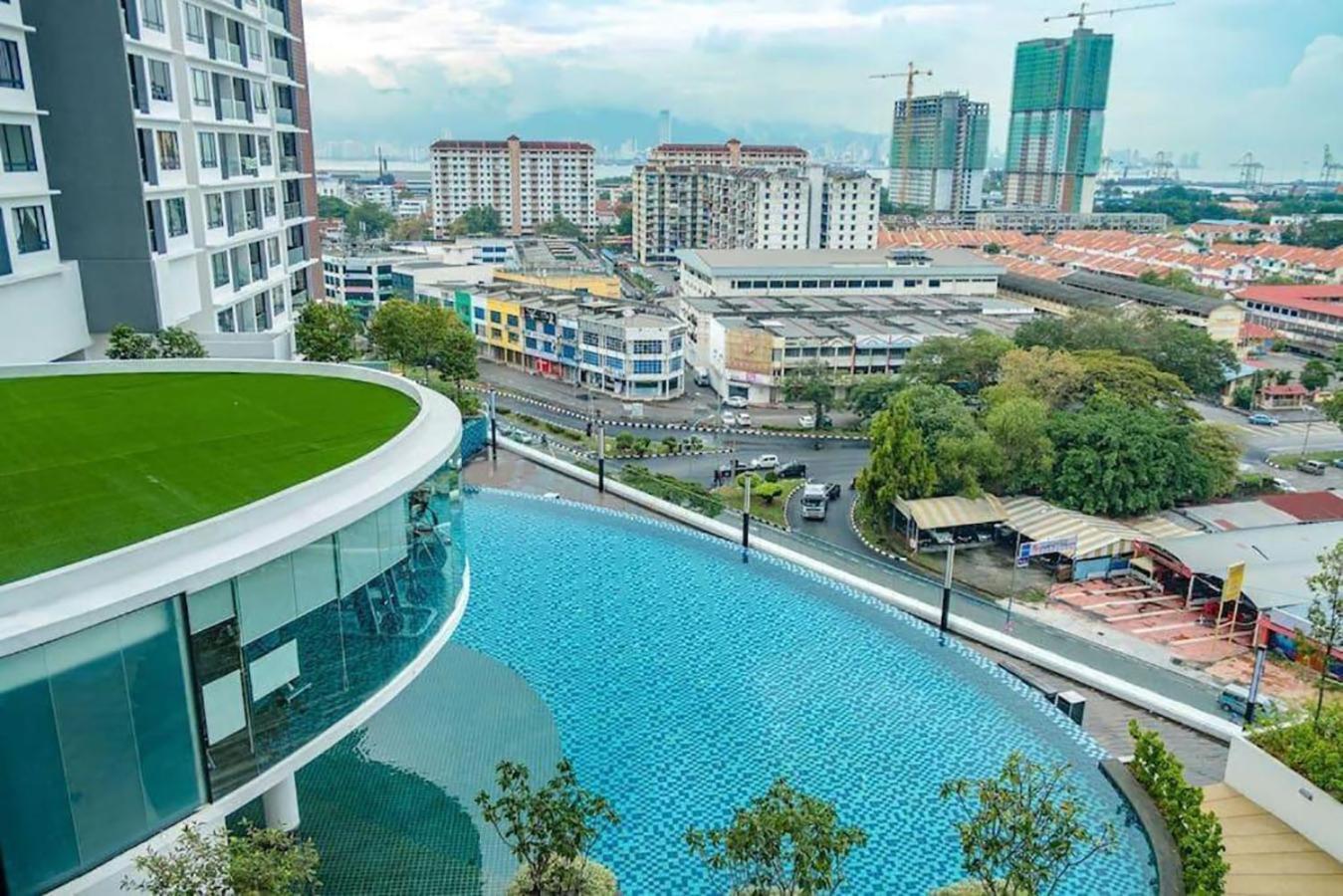 Blue Aesthetic Luxury Seaview 3 Min Drive Sunway Apartment Butterworth Exterior photo